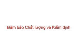 Read more about the article Đảm bảo Chất lượng và Kiểm định chất lượng trong GDĐH – Đỗ Thị Ngọc Quyên