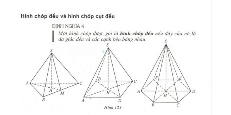 cách tính chu vi hình chóp cụt đều