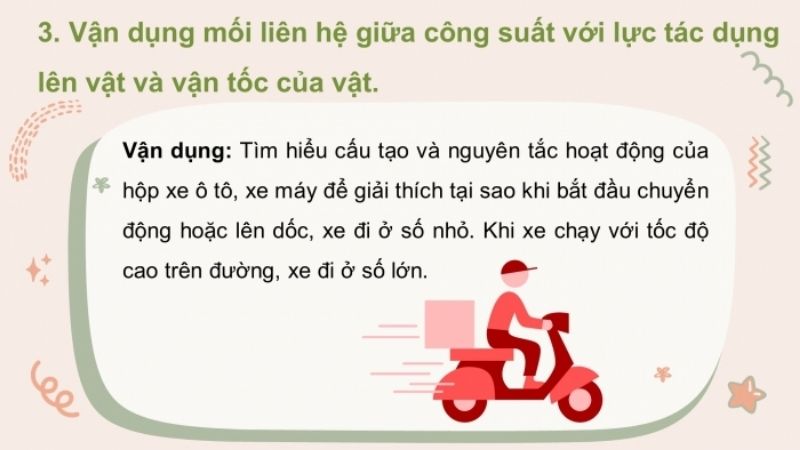 mối quan hệ giữa hiệu suất và công suất