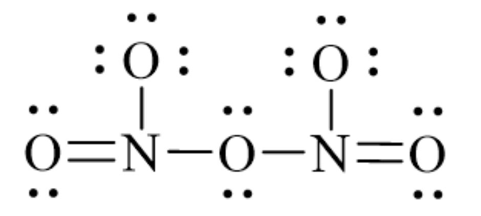 công thức cấu tạo N2O5