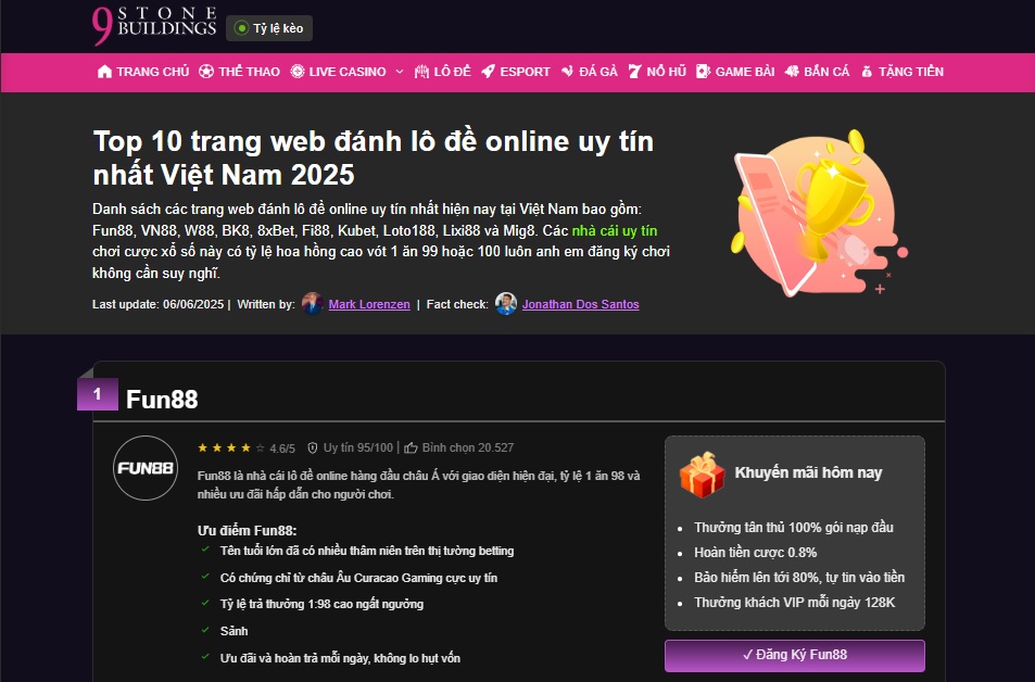 Chơi đề tại nhà cái uy tín