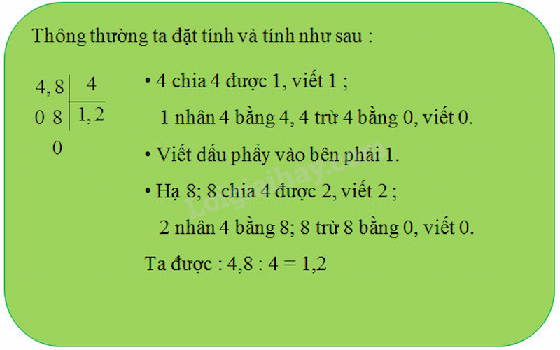 Các bước thực hiện phép chia số thập phân đơn giản và hiệu quả