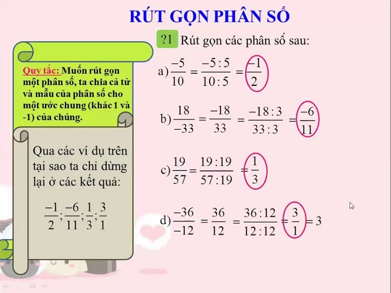 Phân số tối giản và cách tìm phân số tối giản